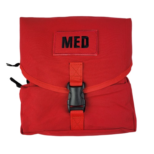 Elite First Aid FA108R-FAK M3 Medic Kit Red with Tri-Fold Design