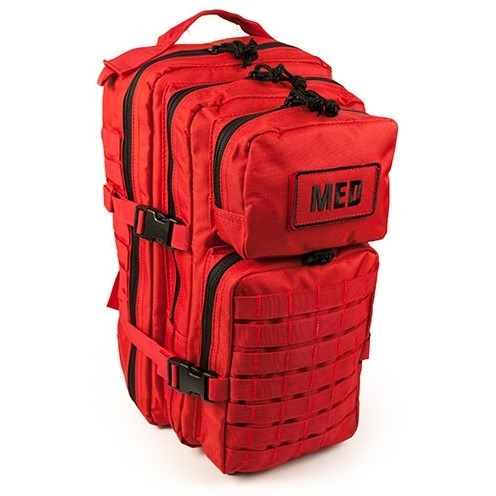 Elite First Aid FA138R-FAK Tactical Trauma Kit Red with 200+ Pieces