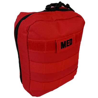 Elite First Aid FA142R-FAK Tactical IFAK Kit, Red, EMT Shears, Nitrile Gloves