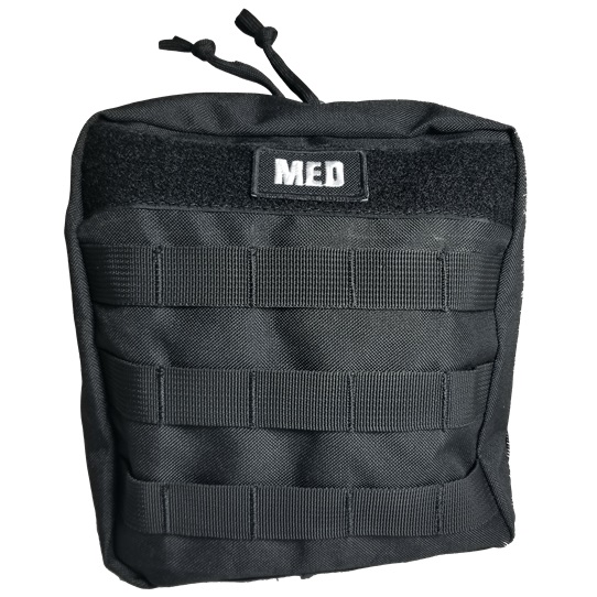 Elite First Aid FA185B-FAK Black GP IFAK with MOLLE Straps
