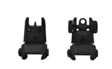 American Tactical ATISIGHTSETP Flip Up Sight Set, Black, Polymer