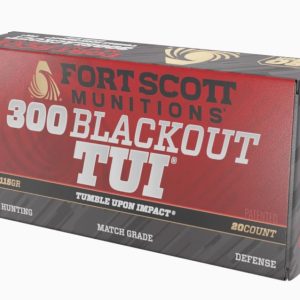 Fort Scott Munitions 300115SCV 300 Blackout 115gr Solid Copper Ammo 20 Rds