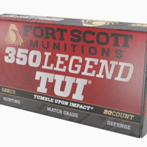 Fort Scott Munitions 350125SCV .350 Legend 125gr Solid Copper TUI Ammo 20ct