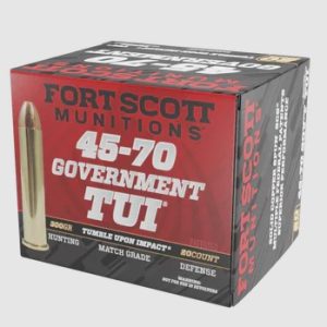 Fort Scott 4570300SCV1 TUI 45-70 Gov 300gr Solid Copper Ammo 20 Rounds