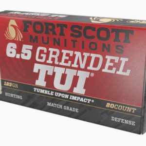 Fort Scott 65GR123SCV2 6.5 Grendel 123gr Solid Copper TUI Ammo 20 Rounds