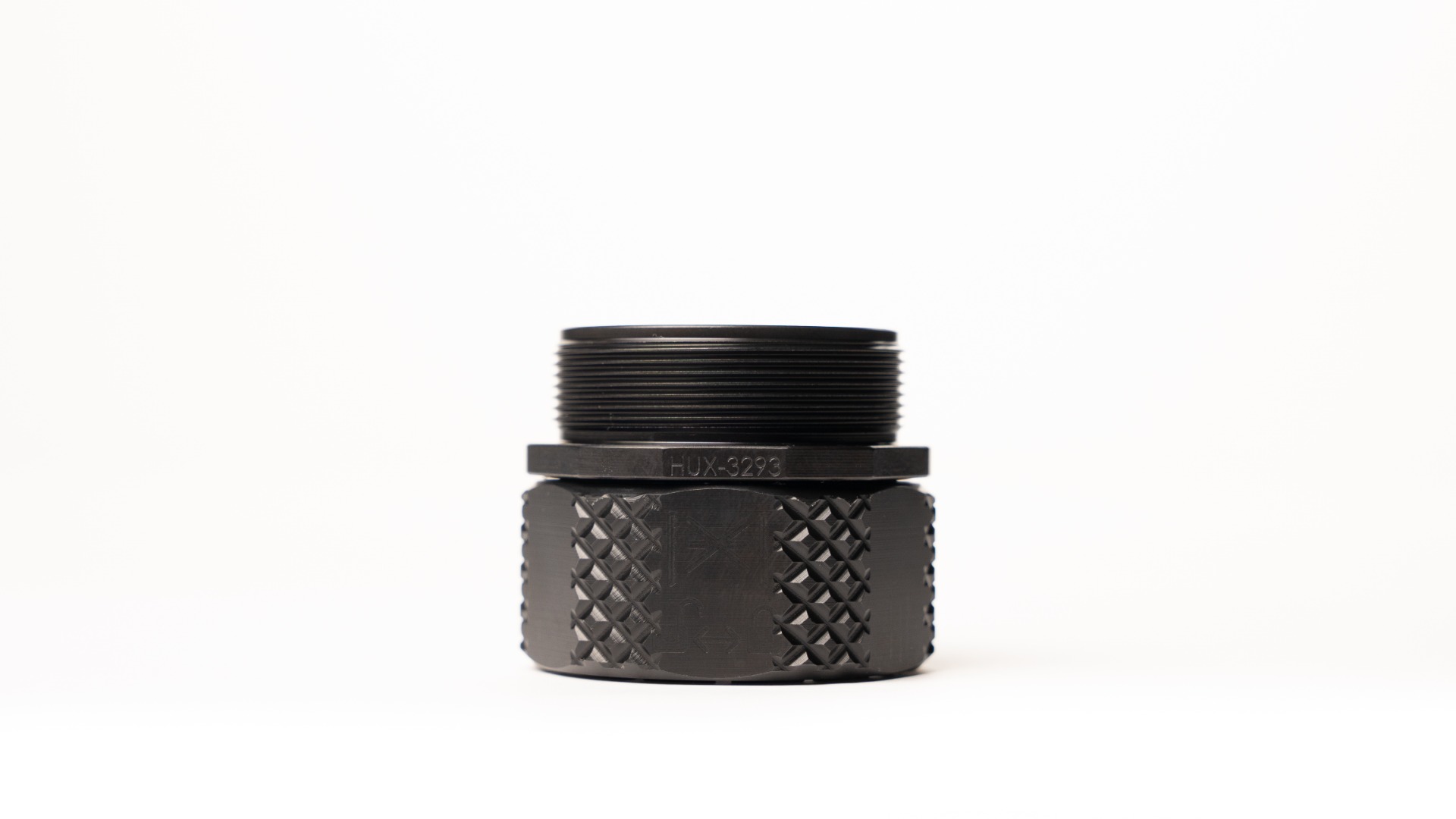 Huxwrx 3486 HUB-QD Adapter 2.0 Black 1.375x24TPI Suppressor Accessory