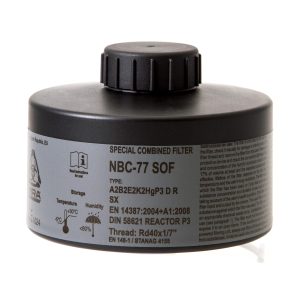 MIRA Safety NBC-77 SOF 40mm CBRN Gas Mask Filter, 20-Year Shelf Life