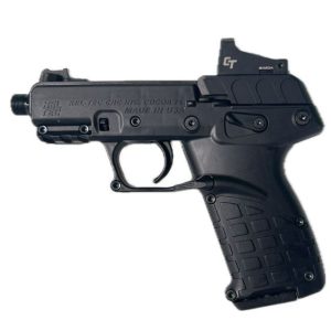 Kel-Tec P17 Pistol - Black .22 LR 3.8" Threaded Barrel 16rd Crimson Trace Red Dot & Rounded Gear Holster P17BBLKRD