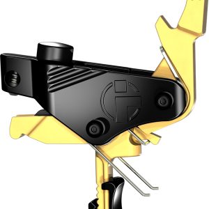 Hiperfire PDIGS AR-15 Trigger, 2 lb Pull, Gold, Flat, MIL-Grade Strike