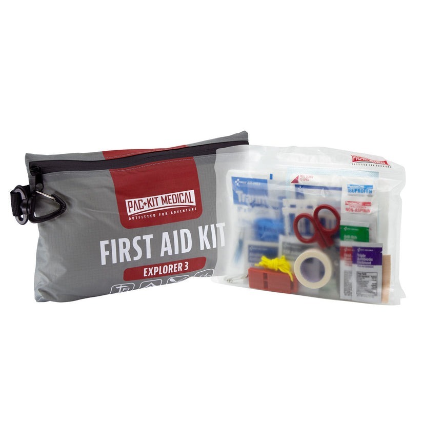 Pac-Kit Explorer 96010 Watertight First Aid Kit, 103 Pieces, Gray