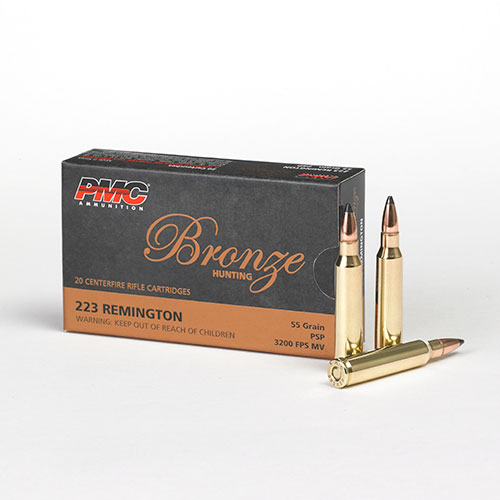 PMC Bronze 223SP .223 Rem 55Gr SP Ammo 20Rd Box