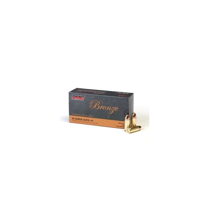 PMC 38SA 38 Super Auto+P 130GR FMJ Ammo 50 Rounds