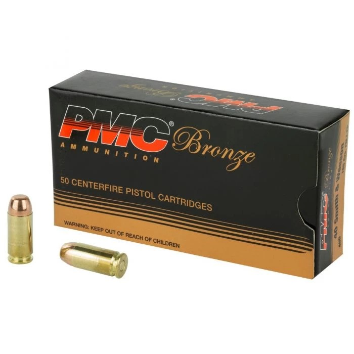 PMC 40D .40 S&W 165GR FMJ Ammo 50 Rounds Box