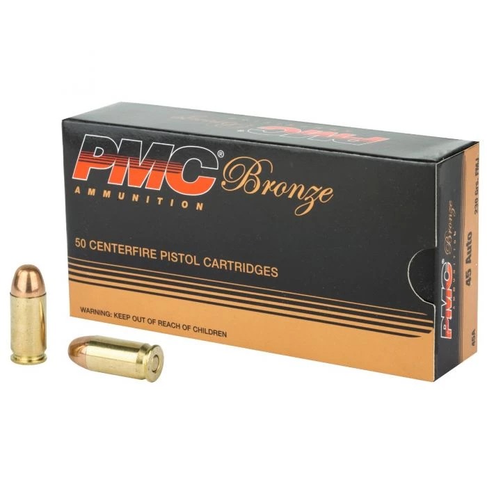 PMC 45A .45 ACP 230GR FMJ Ammo 50RD Box
