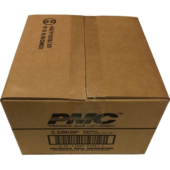 PMC X-TAC 5.56K-BP 62gr 5.56 NATO LAP Ammo 600rd Case