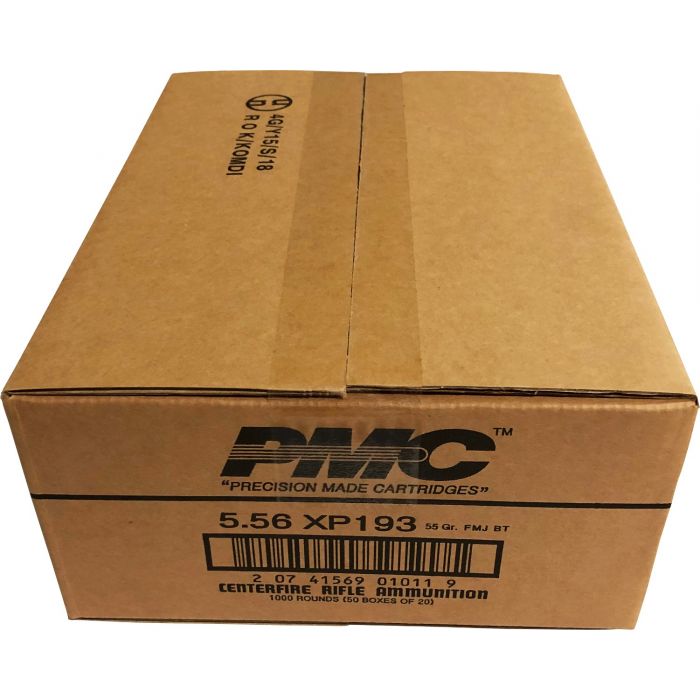 PMC 5.56X 5.56 NATO Ammo 55gr FMJ-BT 1000rd Case 3270 FPS