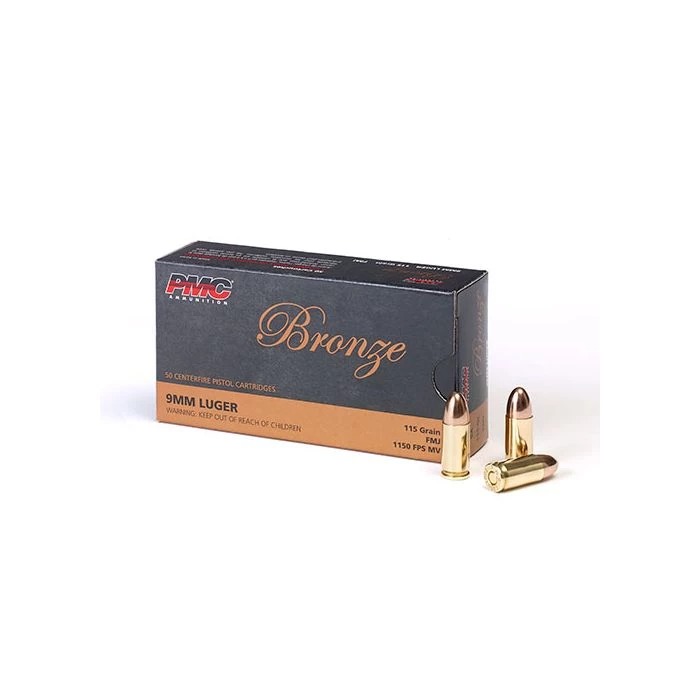 PMC 9A 9mm 115GR FMJ Ammo 50 Rounds