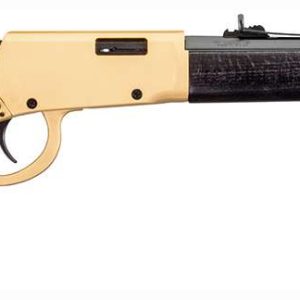 Rossi RL22181WDGLD2 Rio Bravo 22 LR Lever-Action Rifle 18" Barrel Gold Finish Dark Hardwood Stock