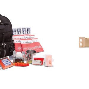 BUNDLE - ReadyWise 64 Piece Survival Backpack w/ PMC Battle Pack Red PMC-380A-BP