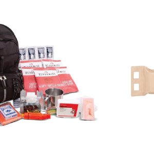 BUNDLE - ReadyWise 64 Piece Survival Backpack w/ PMC Battle Pack Red PMC-5.56K-BP