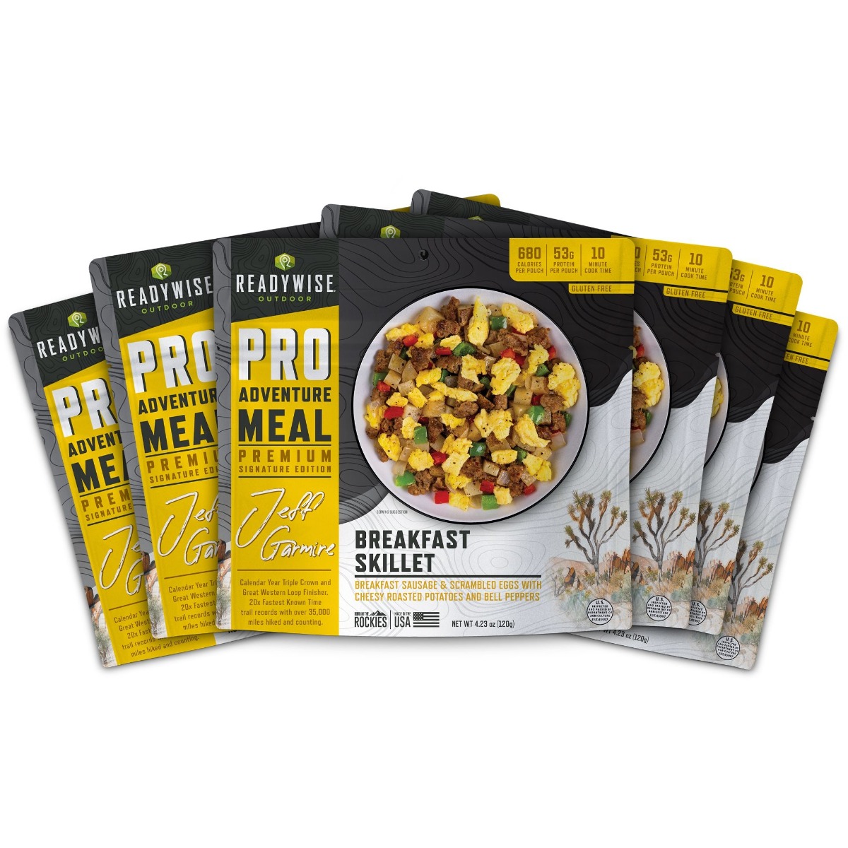 ReadyWise RW05192 Outdoor Breakfast Skillet Kit, 2 Servings, 6-Pack