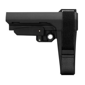 SB Tactical SBA3X01SB SBA3 X Black Adjustable Synthetic AR-Platform Brace, 5-Position, Ambidextrous QD Sling Socket, No Buffer Tube