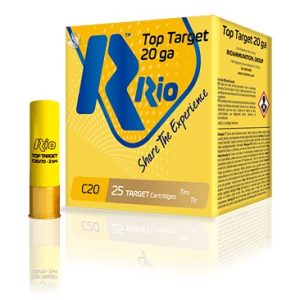 Rio Top Target 20ga 2.75 inch Shotgun Shells - #7.5 7/8 oz. 1250 fps 25rd Box TT2075